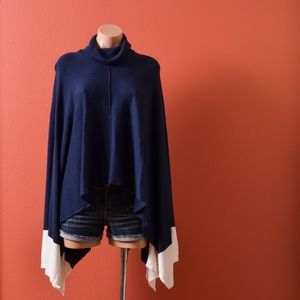 White House Black Market Turtleneck Poncho